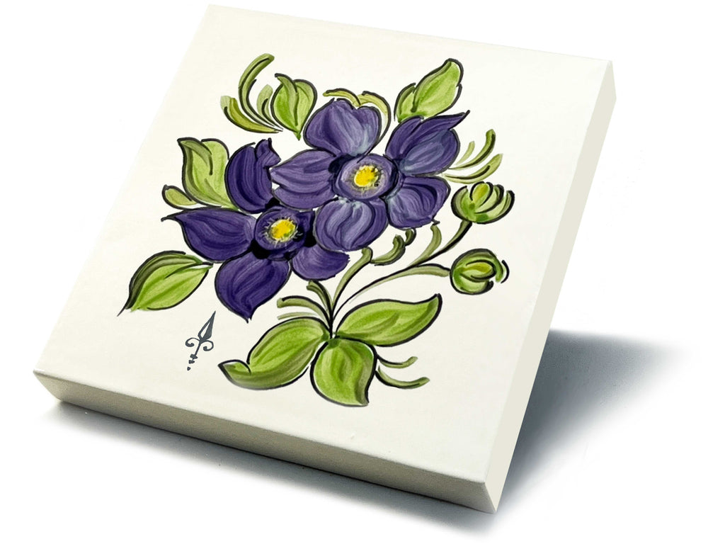 Ofenkacheln Blumen "Clematis"