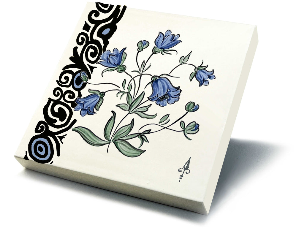 Ofenkacheln Blumen "Glockenblume"