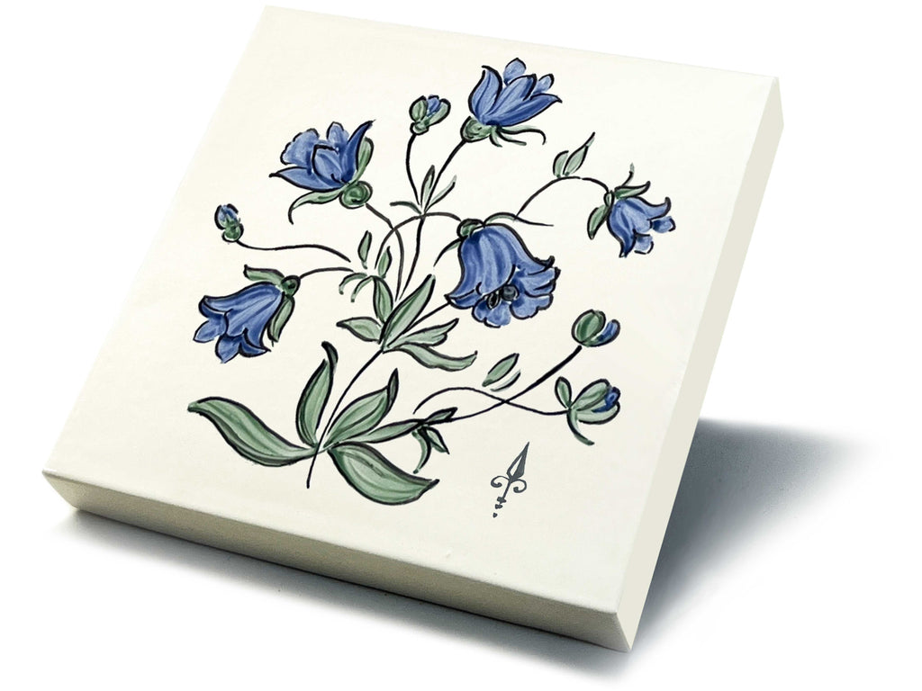 Ofenkacheln Blumen "Glockenblume"