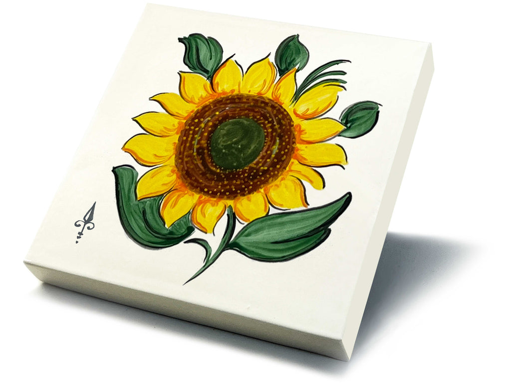 Ofenkacheln Blumen "Sonnenblume"