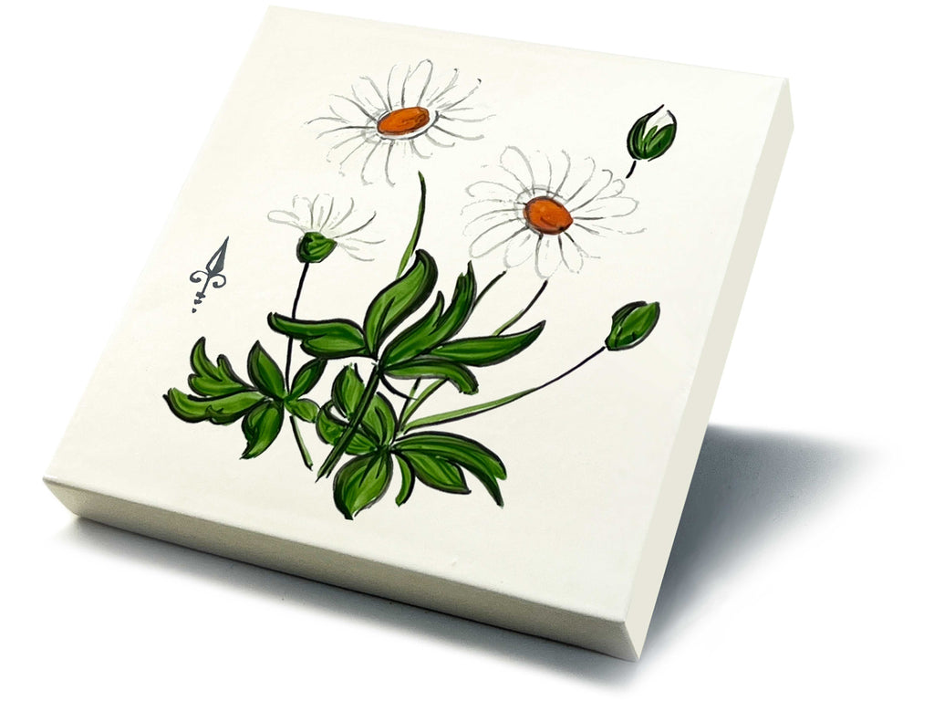 Ofenkacheln Blumen "Margerite"