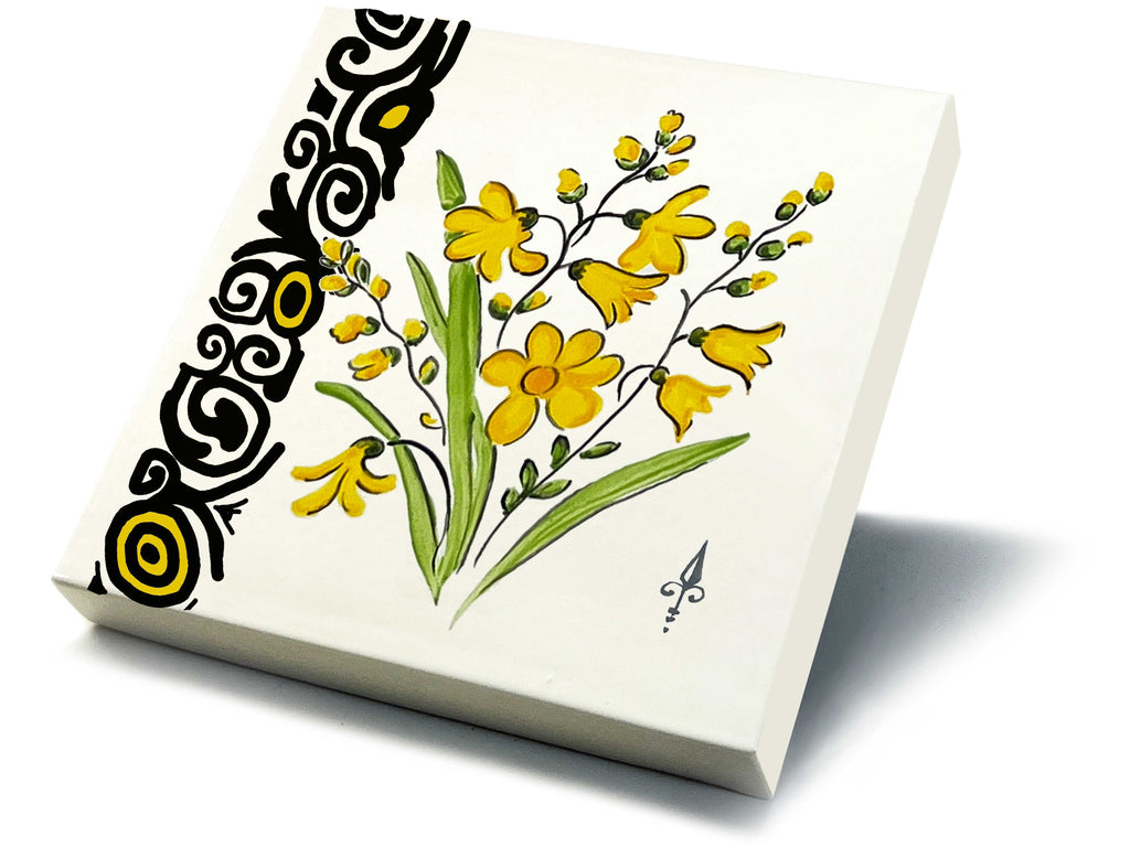 Ofenkacheln Blumen "Freesie"