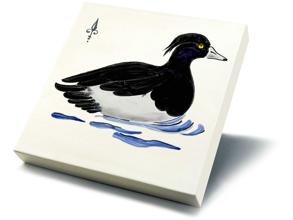 Ofenkacheln Tiere "Reiherente"