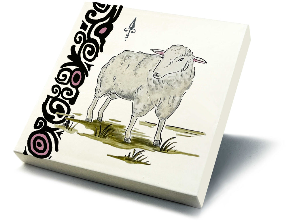 Ofenkacheln Tiere "Schaf"