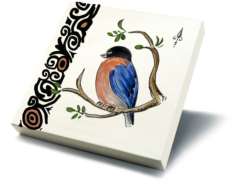 Ofenkacheln Tiere "Gimpel"