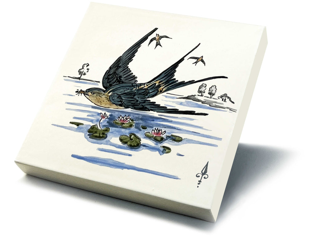 Ofenkacheln Tiere "Schwalbe"