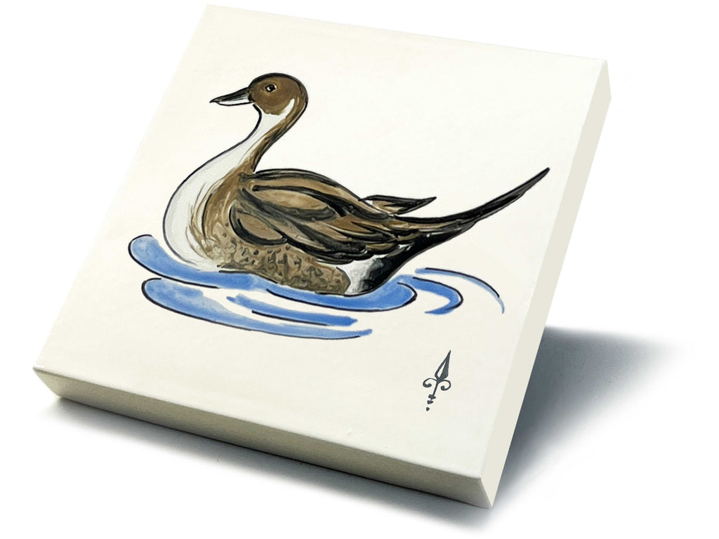 Ofenkacheln Tiere "Spießente"