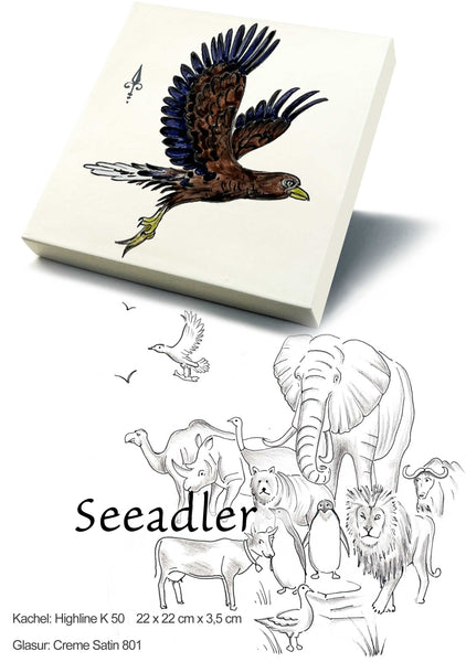 Ofenkacheln Tiere "Seeadler"