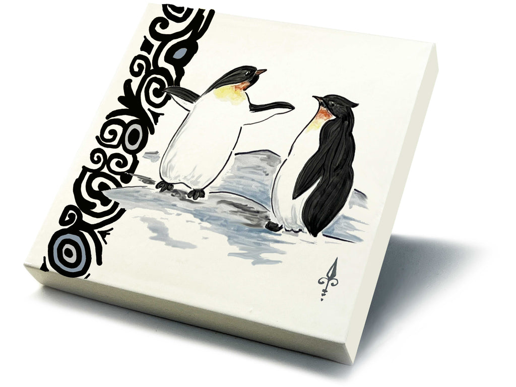 Ofenkacheln Tiere "Pinguin"