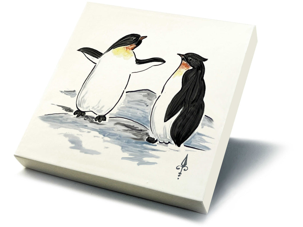 Ofenkacheln Tiere "Pinguin"