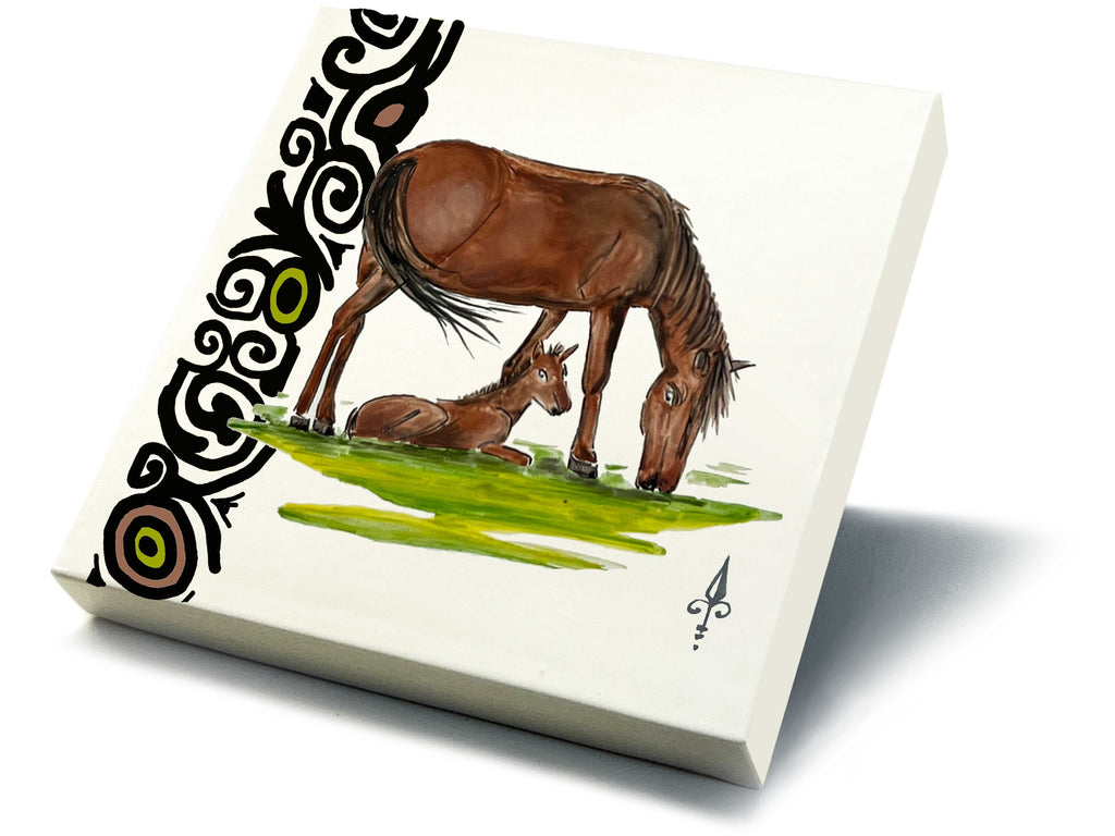 Ofenkacheln Tiere "Pferd"