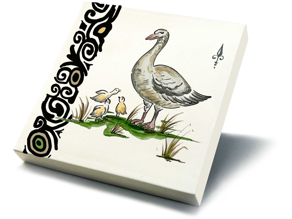 Ofenkacheln Tiere "Gans"