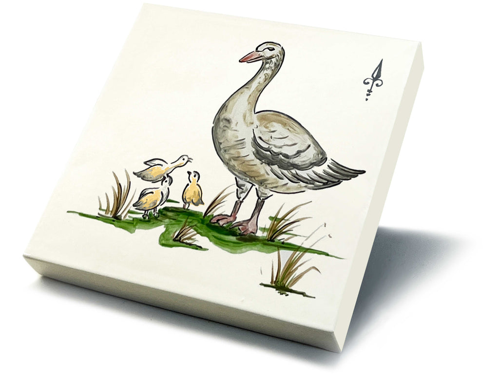 Ofenkacheln Tiere "Gans"