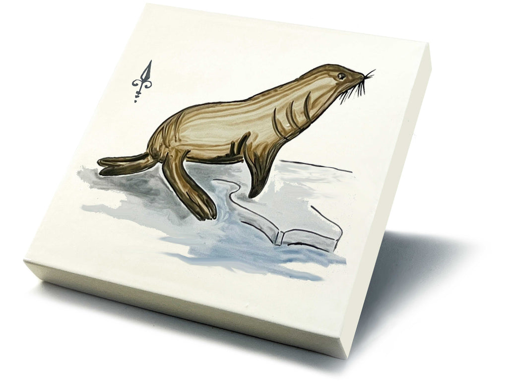 Ofenkacheln Tiere "Seelöwe"