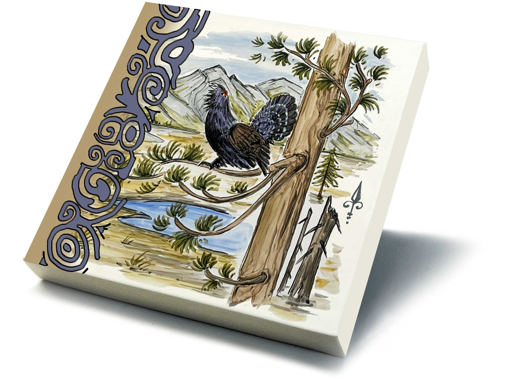 Ofenkacheln Jagd "Auerhahn"