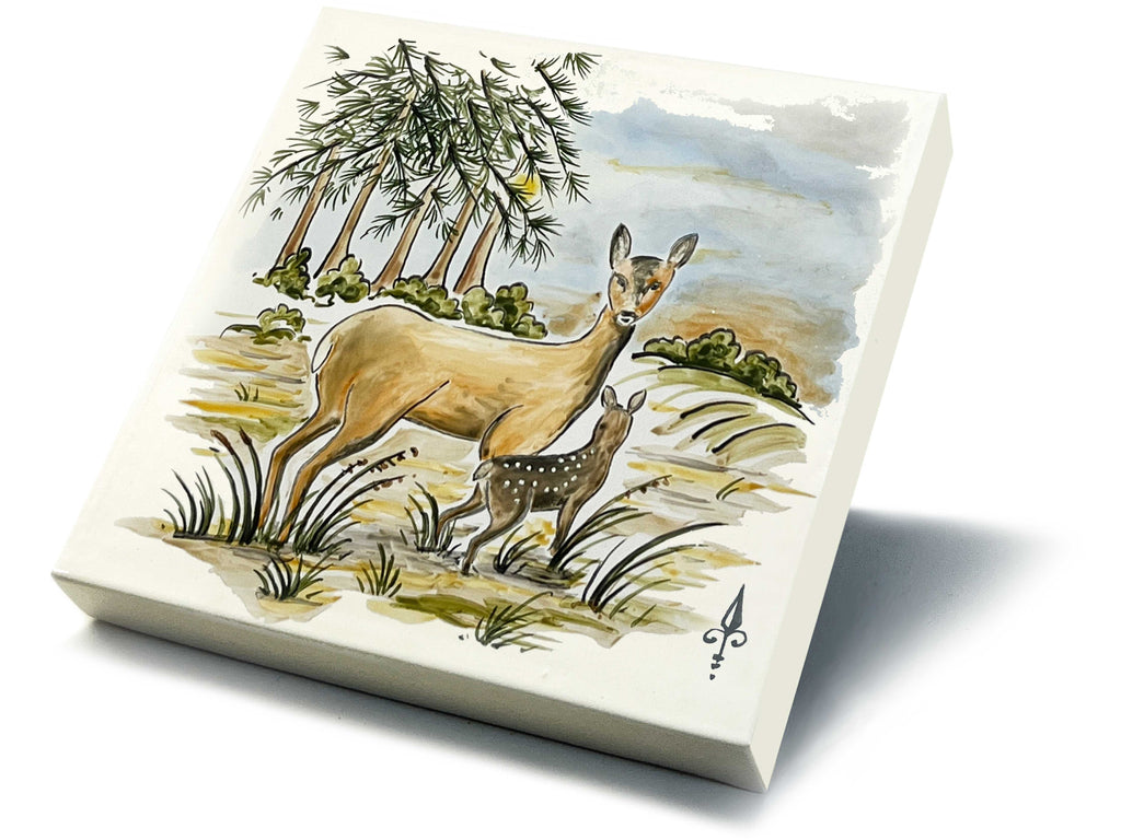 Ofenkacheln Jagd "Reh"