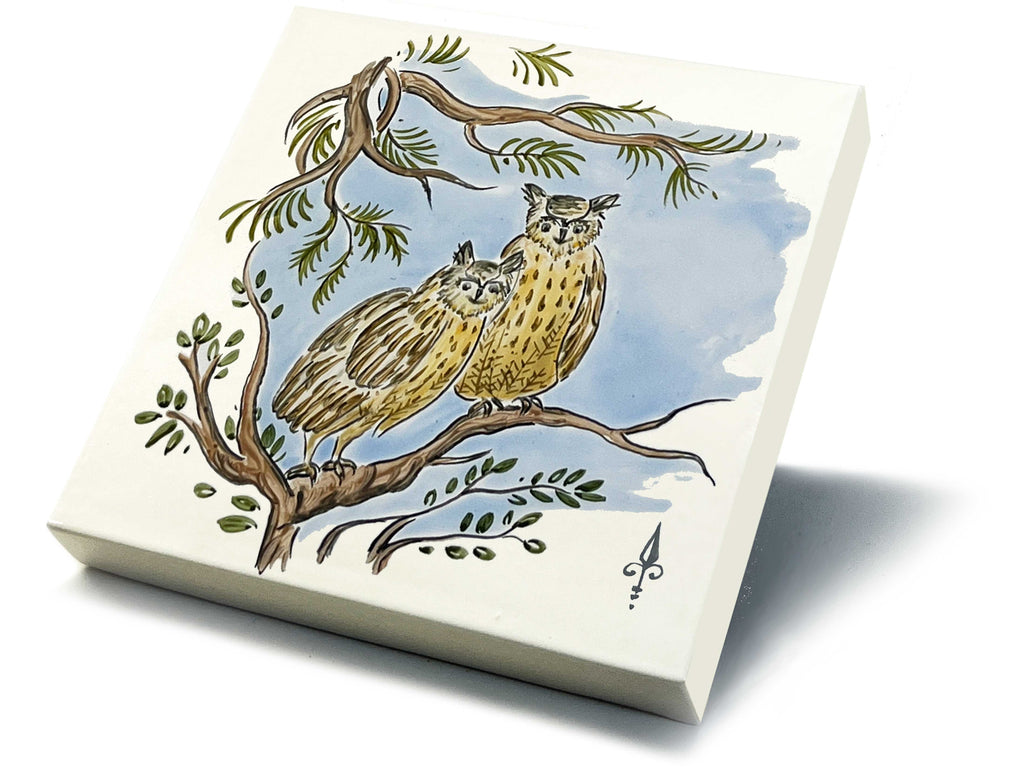 Ofenkacheln Jagd "Uhu"