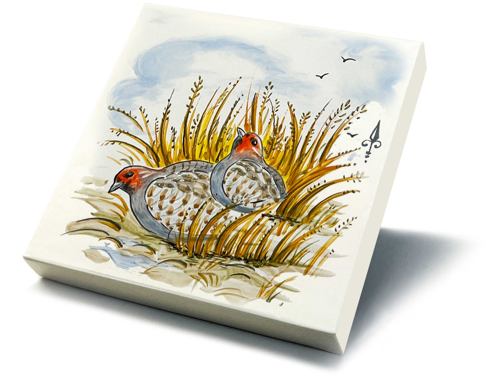 Ofenkacheln Jagd "Rebhuhn"