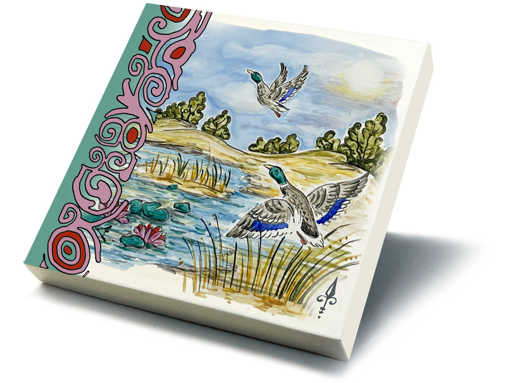 Ofenkacheln Jagd "Stockente"