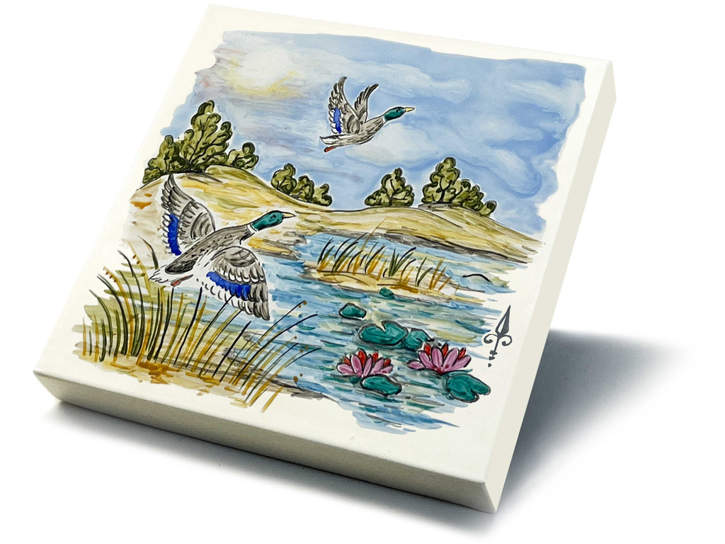 Ofenkacheln Jagd "Stockente"