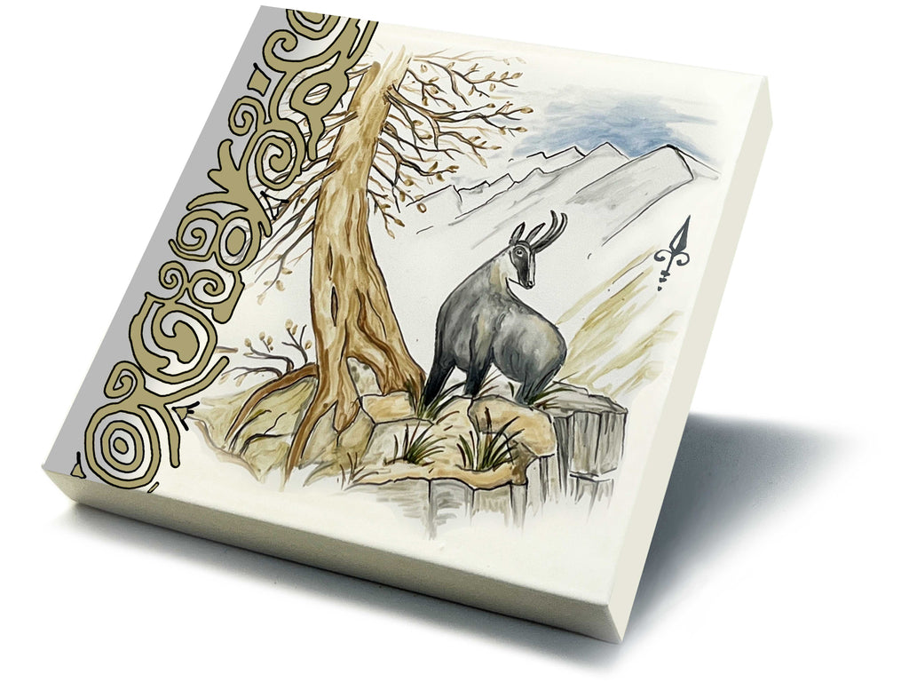 Ofenkacheln Jagd "Gämse"