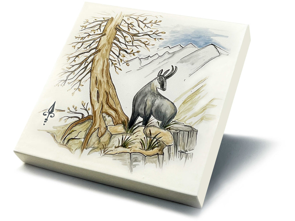 Ofenkacheln Jagd "Gämse"