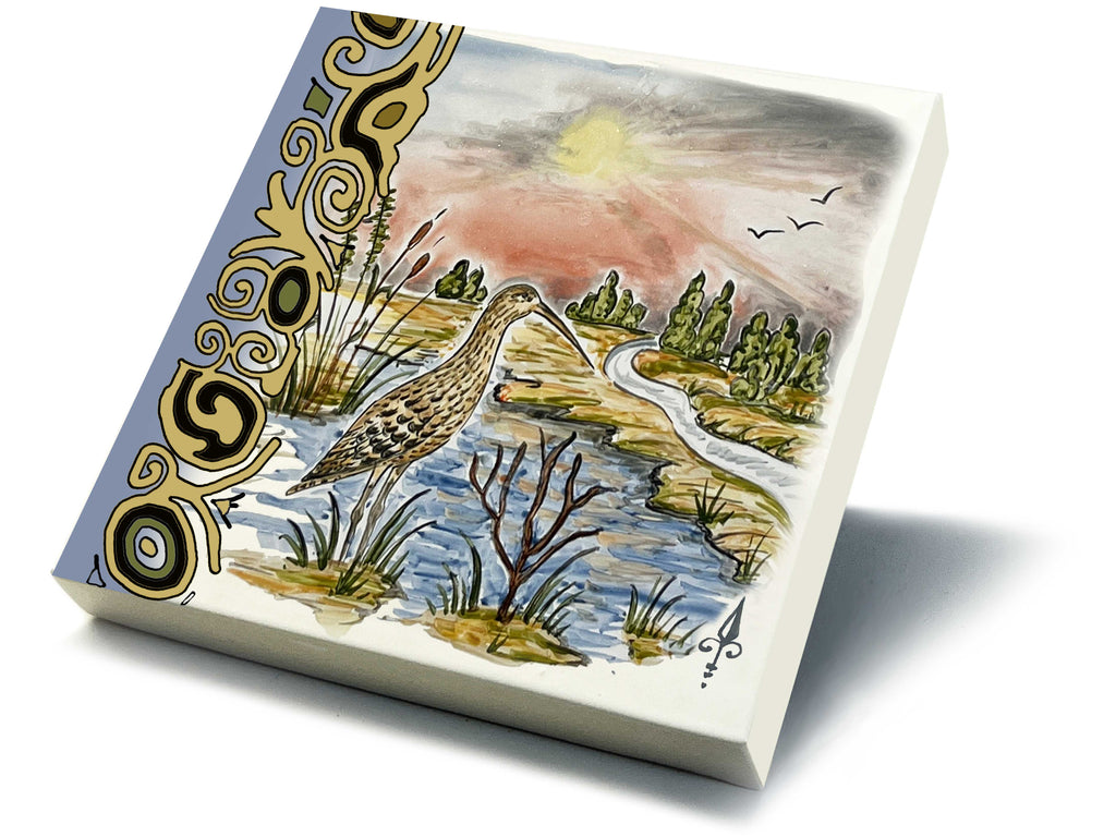 Ofenkacheln Jagd "Großer Brachvogel"