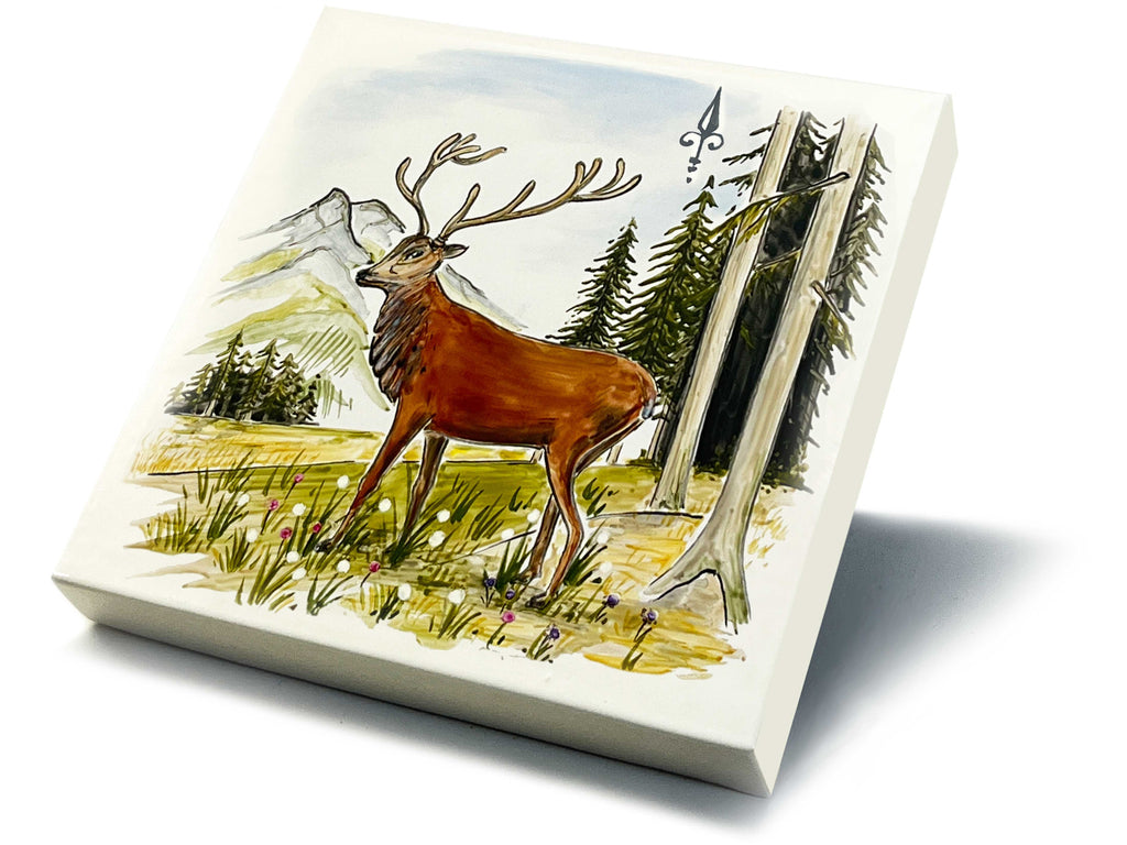 Ofenkacheln Jagd "Hirsch"