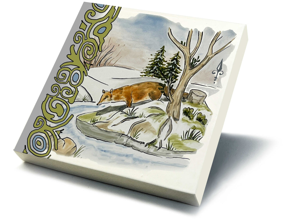 Ofenkacheln Jagd "Fuchs"