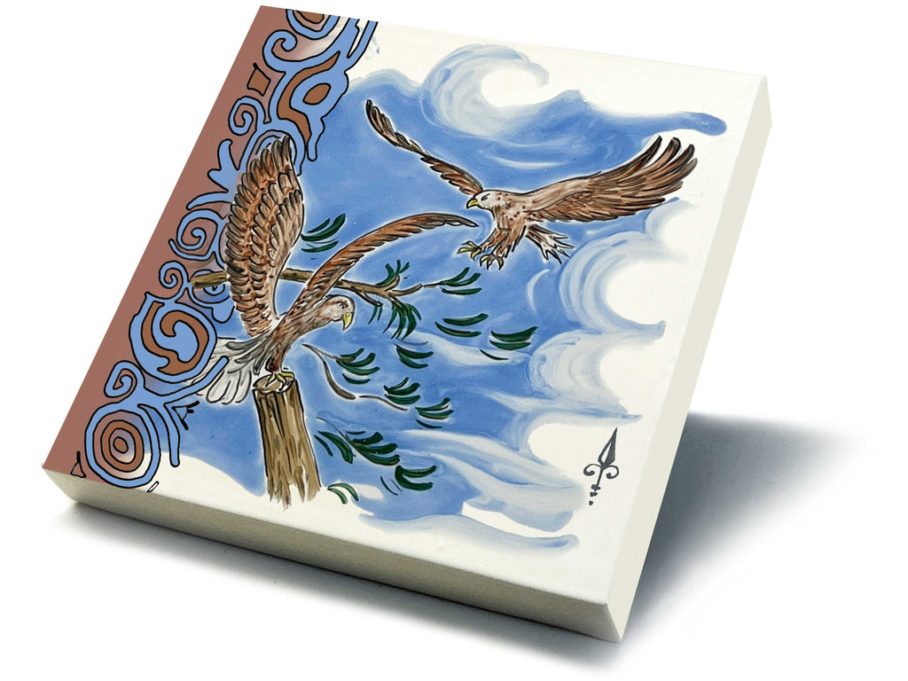 Ofenkacheln Jagd "Adler"