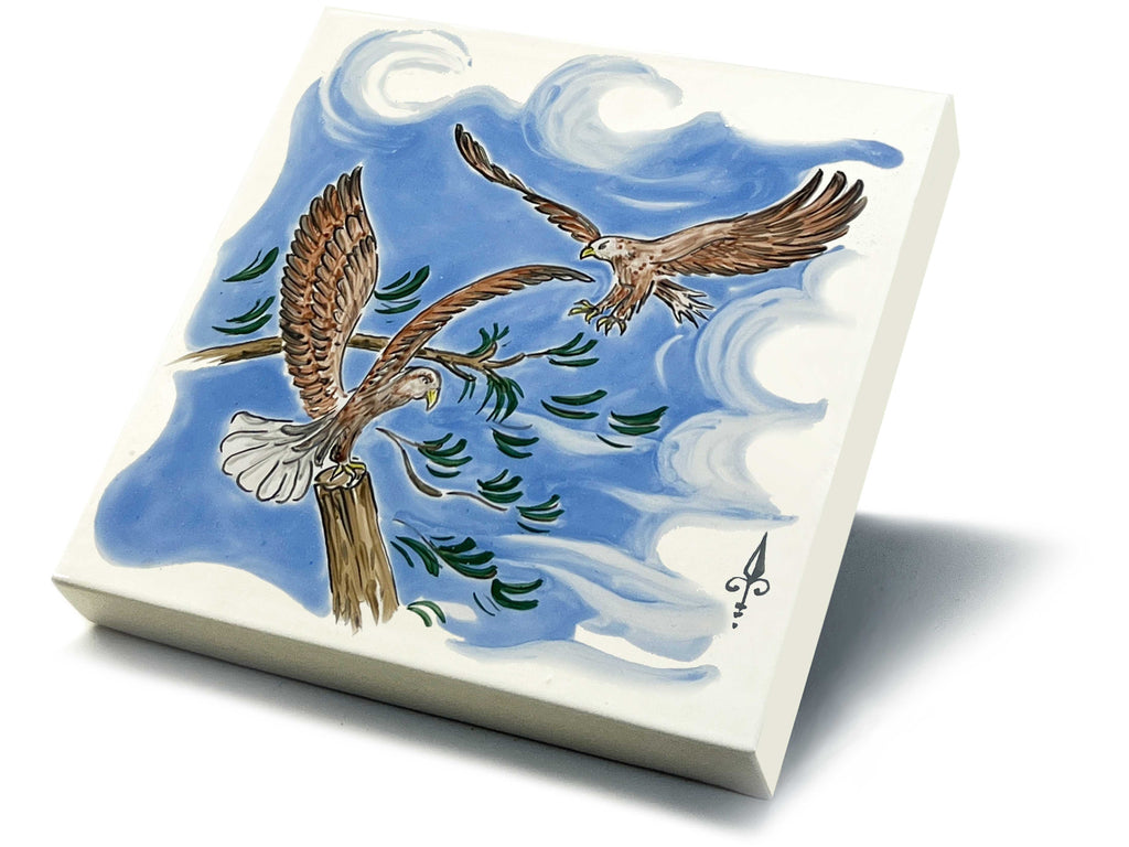 Ofenkacheln Jagd "Adler"