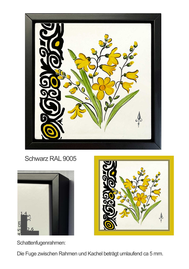 Ofenkacheln Blumen "Freesie"