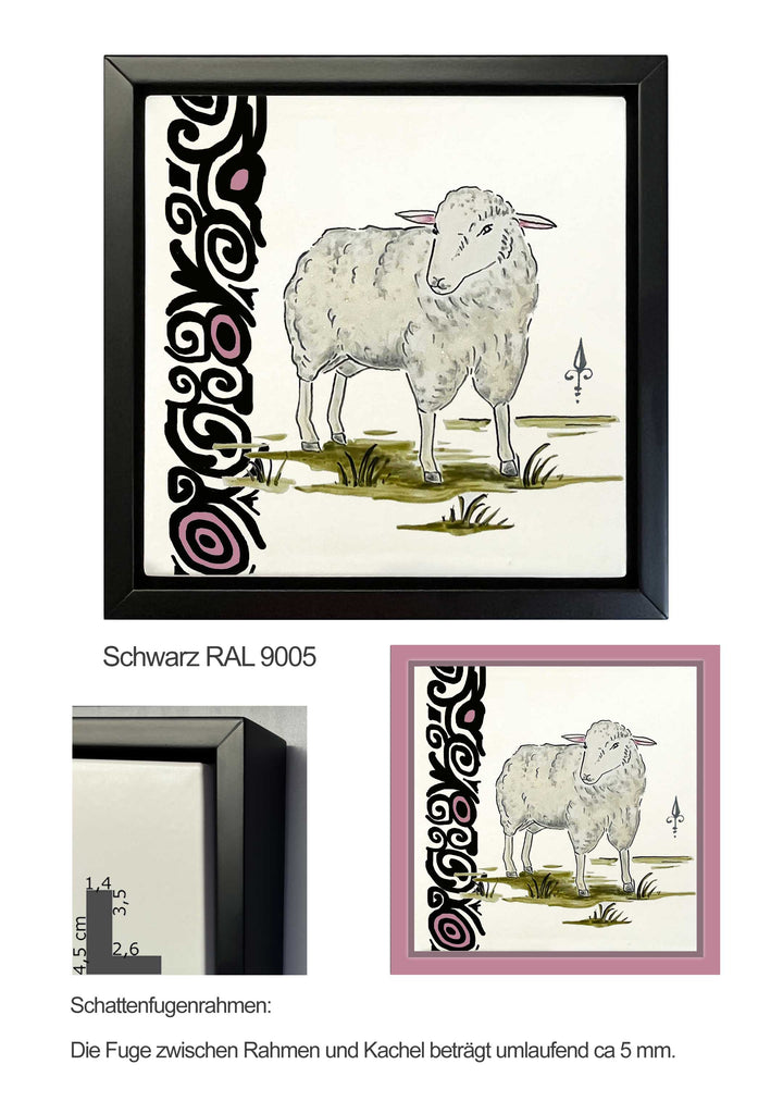 Ofenkacheln Tiere "Schaf"