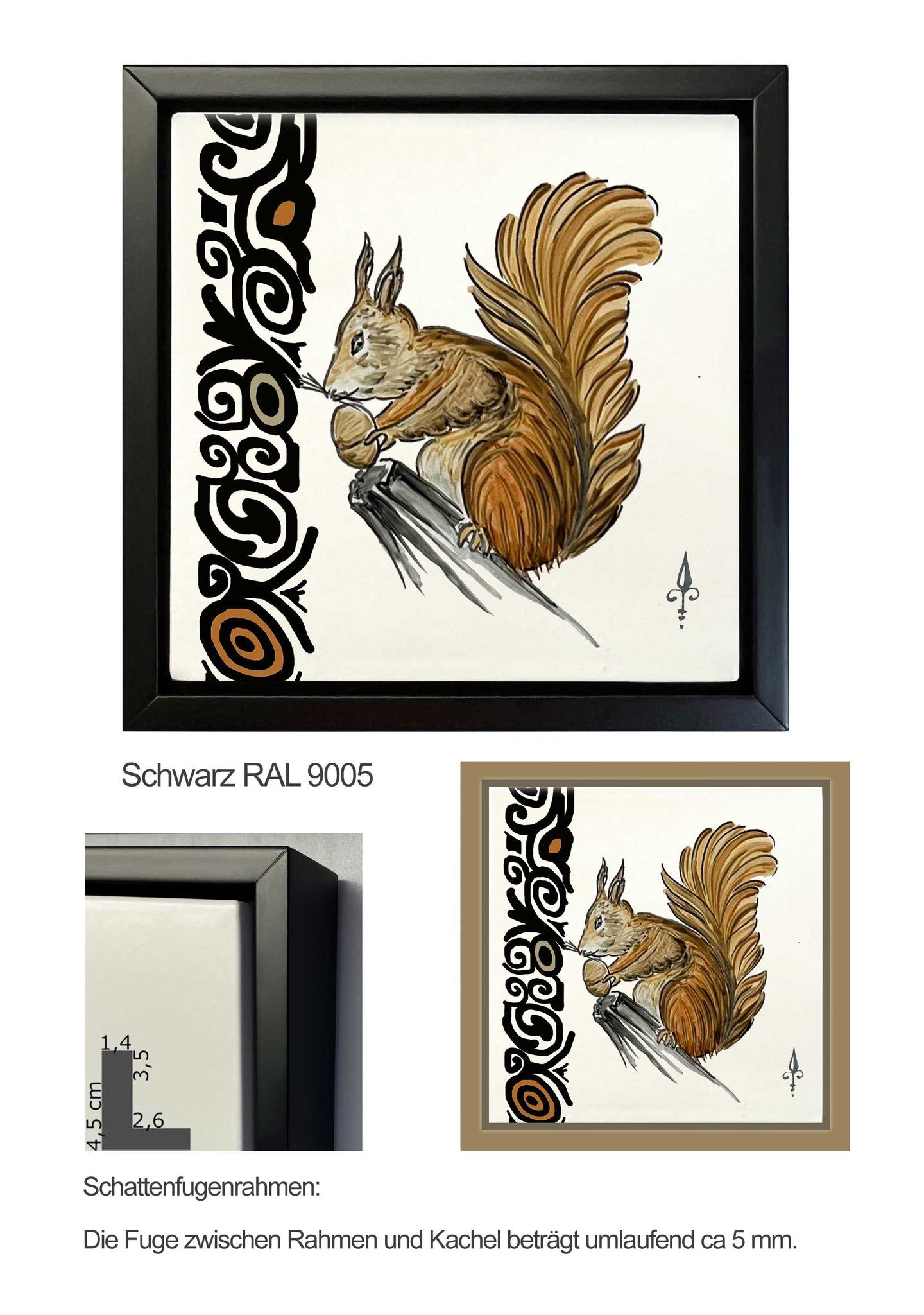 Eichhörnchen - „Alphabet illustriert Tiere“ 19. Jahrhundert (Gravur), image size:1440x2048