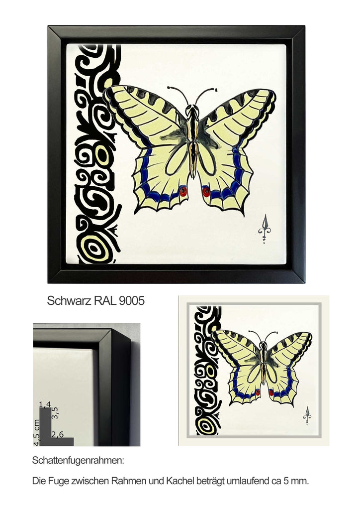 Ofenkacheln Tiere "Schmetterling"