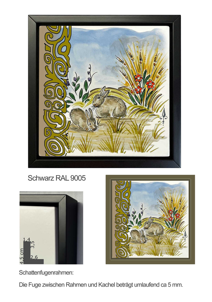 Ofenkacheln Jagd "Wildkaninchen"