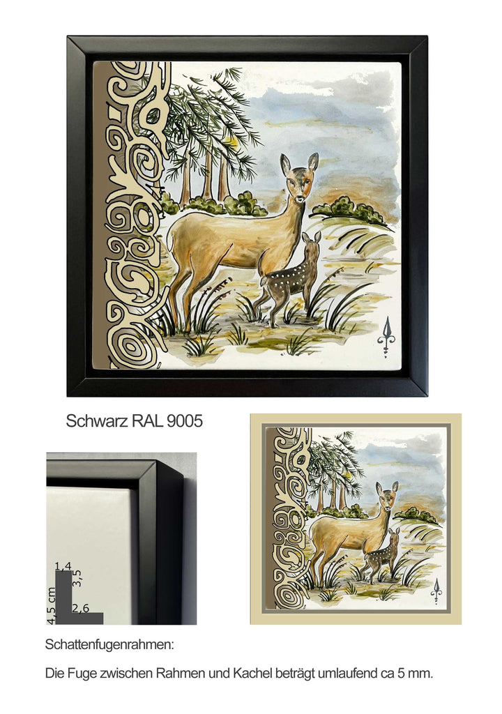 Ofenkacheln Jagd "Reh"