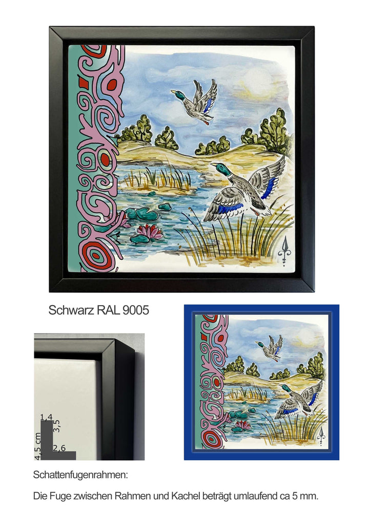 Ofenkacheln Jagd "Stockente"