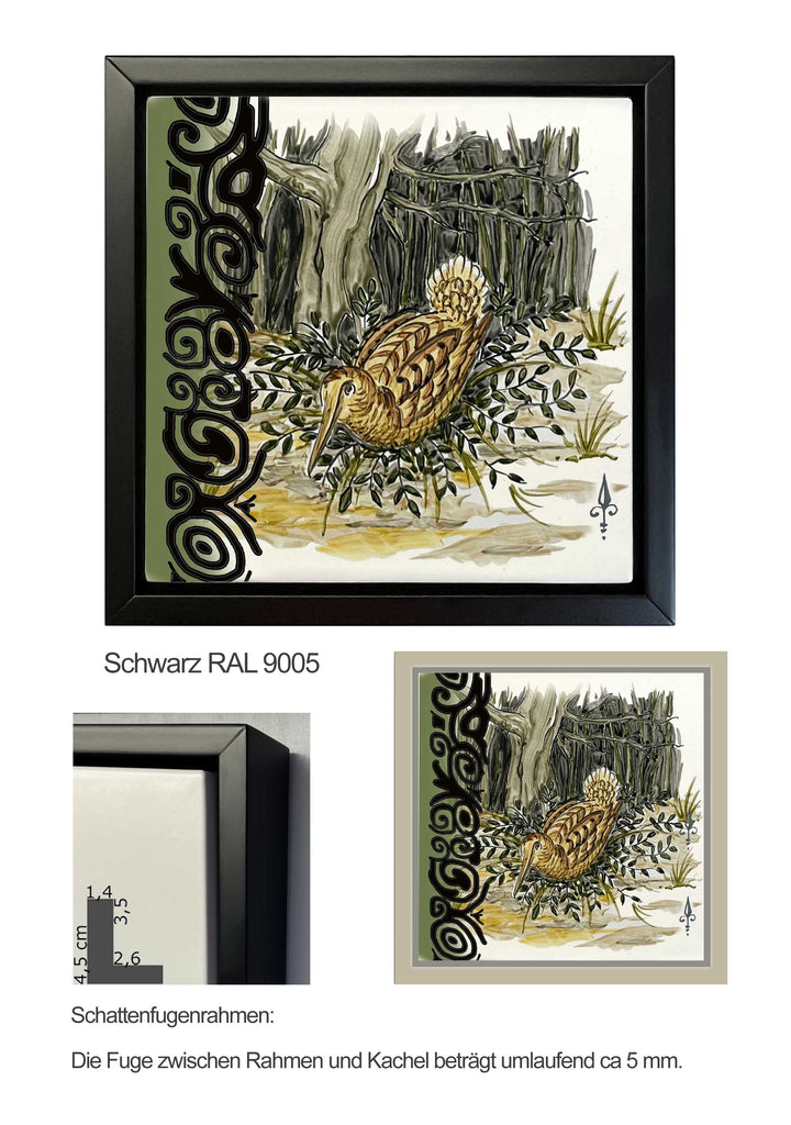 Ofenkacheln Jagd "Waldschnepfe"