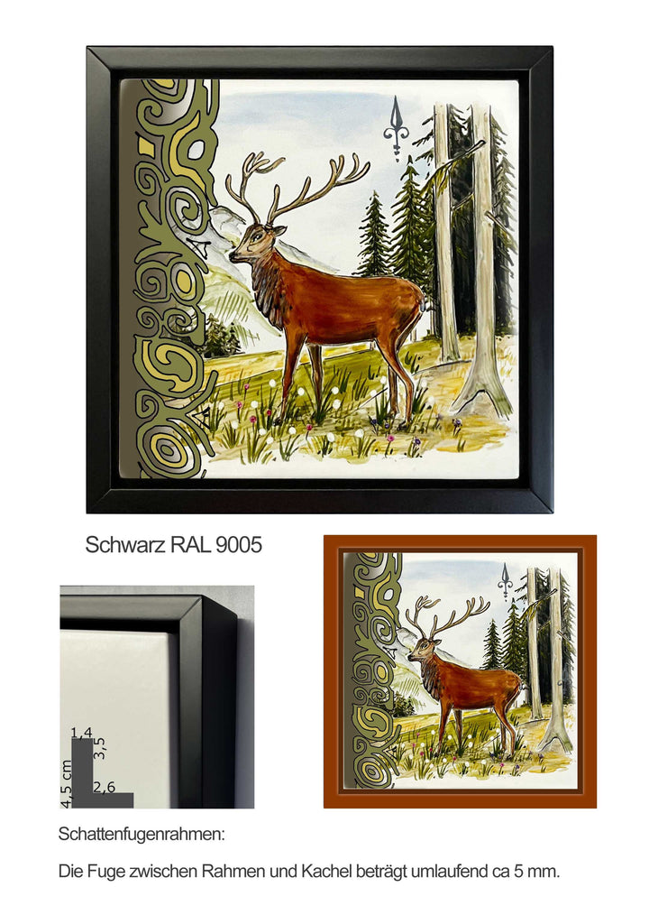 Ofenkacheln Jagd "Hirsch"