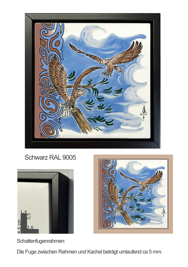 Ofenkacheln Jagd "Adler"