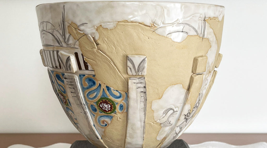 Tonschale - "Castel del Monte"