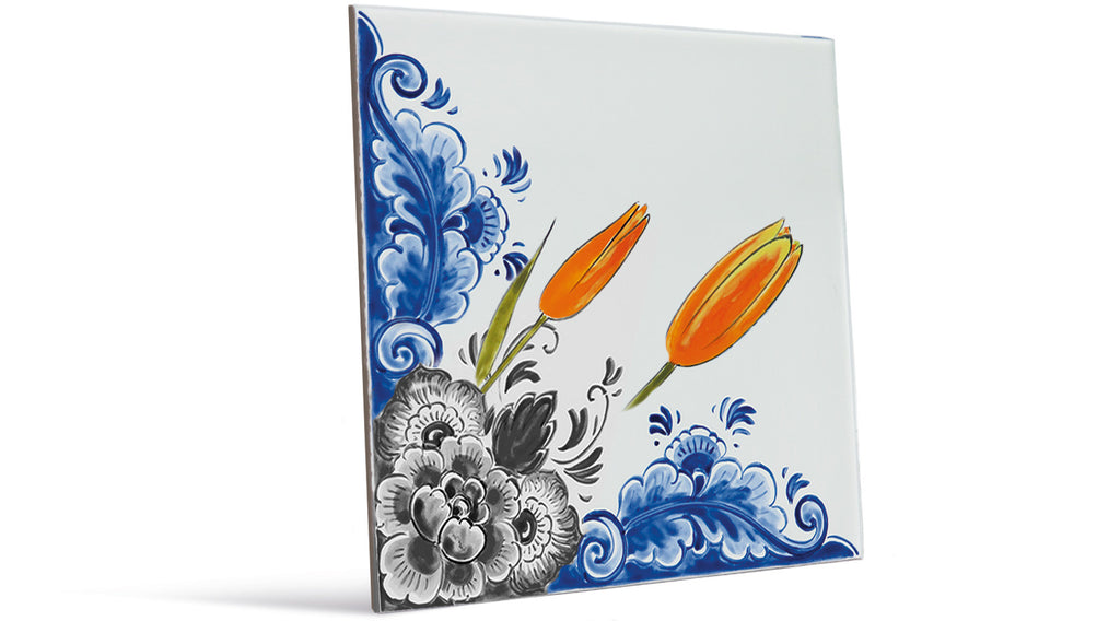 "Holland Borde" Ranken und Tulpen