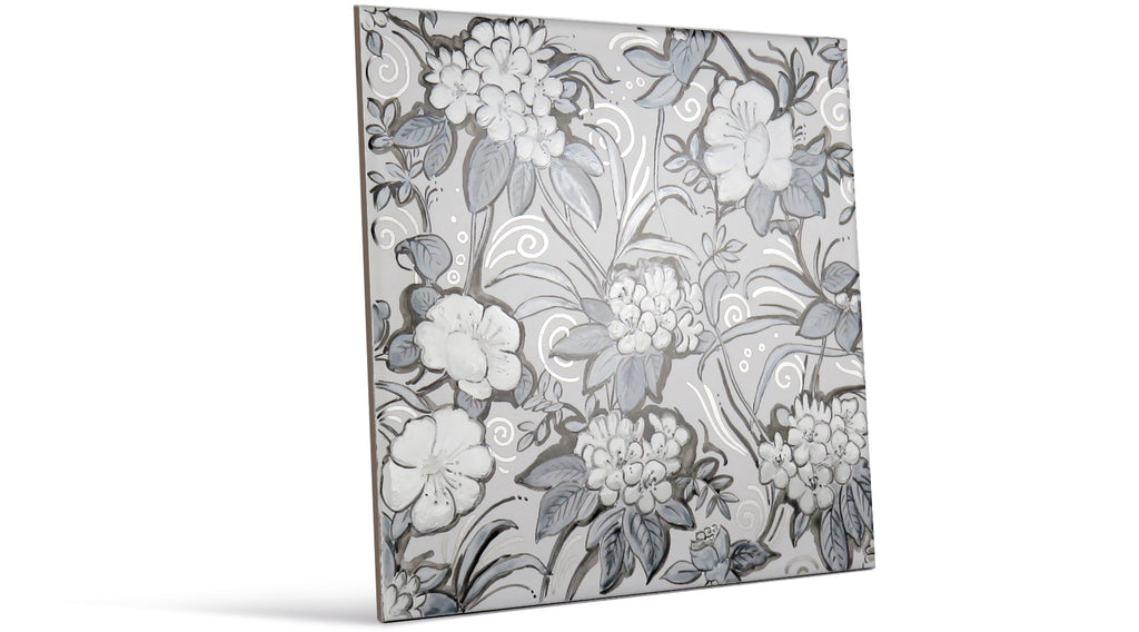 English Flowers - with silver ornaments