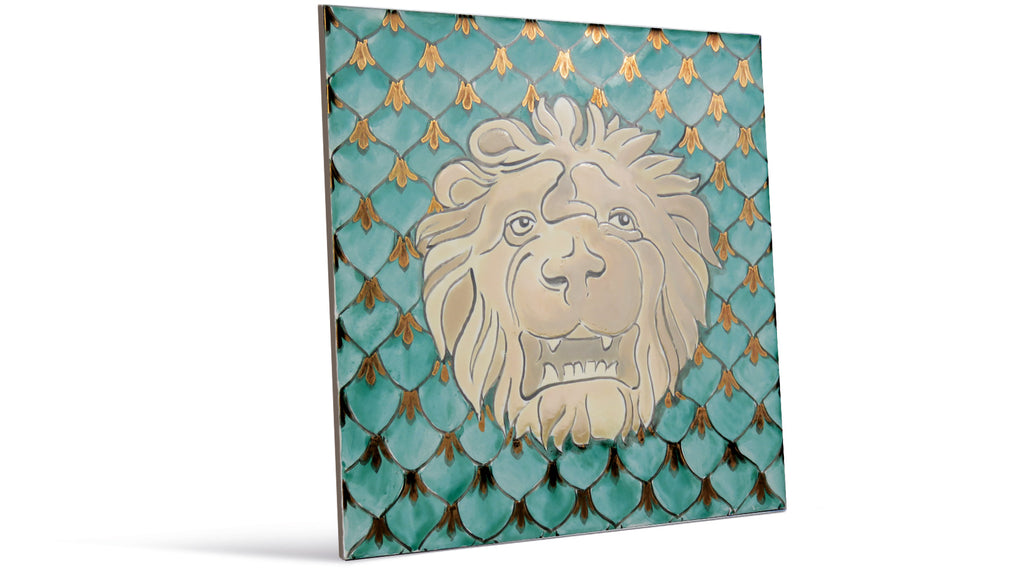 Sockel Malerei - Löwe