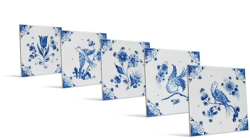 Delfter Blau Stil - Vogelmotiv