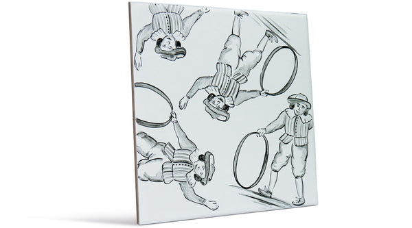 Schwarz-Weiß-Art - Spielende Kinder 1