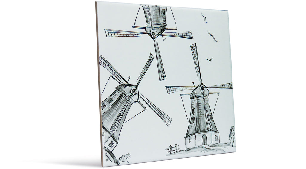 Schwarz-Weiß-Art - Die Windmühle 2