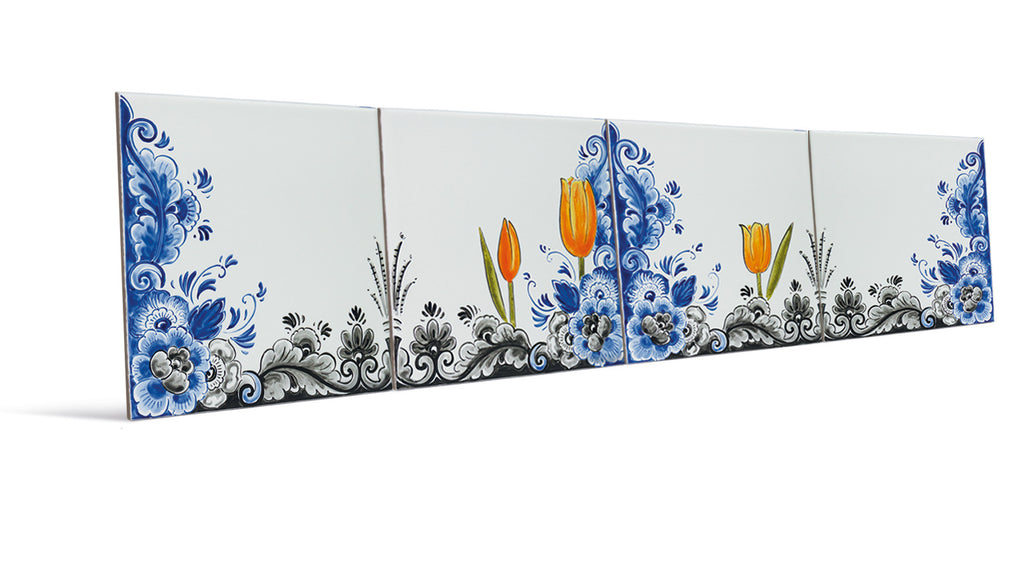 "Holland Borde" Ranken und Tulpen